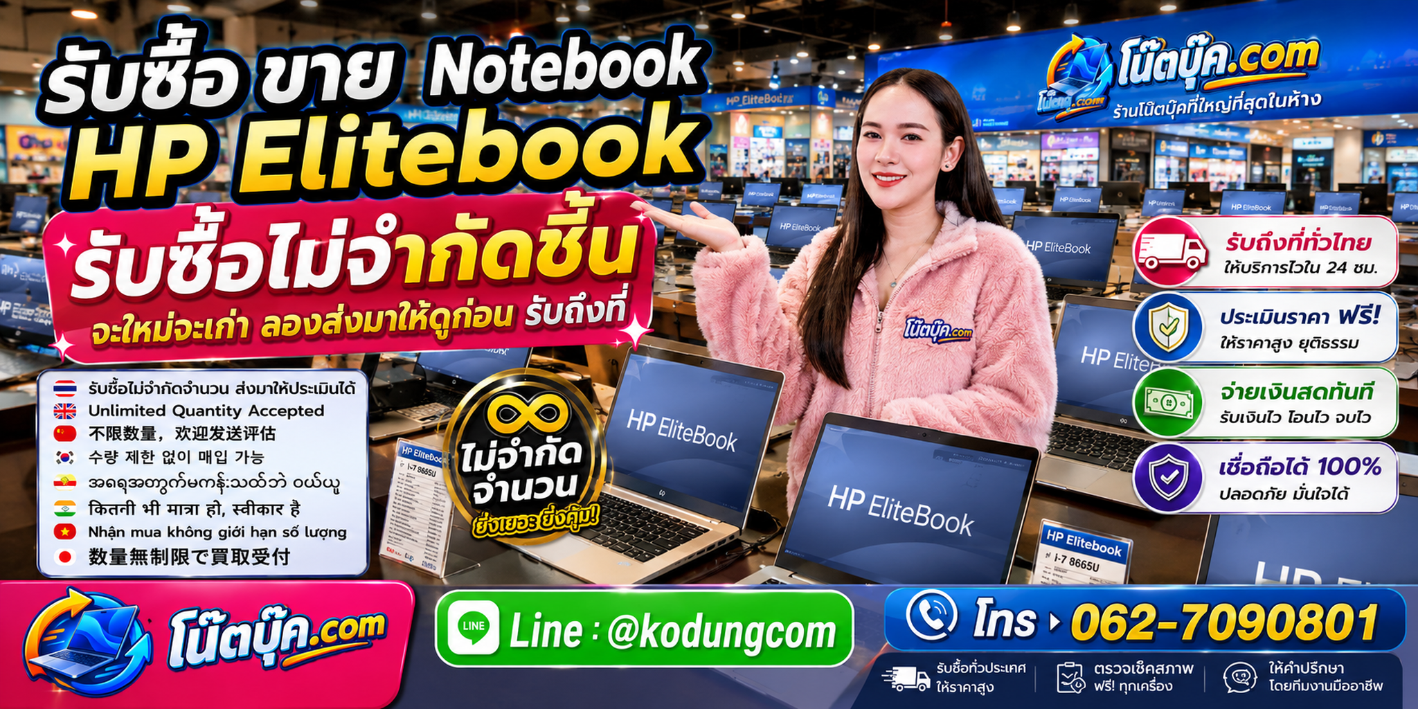 รับซื้อ ขาย Notebook HP EliteBook เก่า ไม่ได้ใช้งาน ตกรุ่น และเครื่ององค์กร